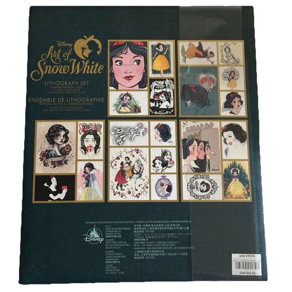 Disney Store The Art of Snow White Limited Edition1000 Lithograph Set New - Picture 2 of 5